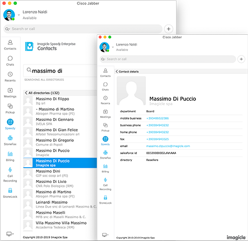 Jabber gadgets - Contacts