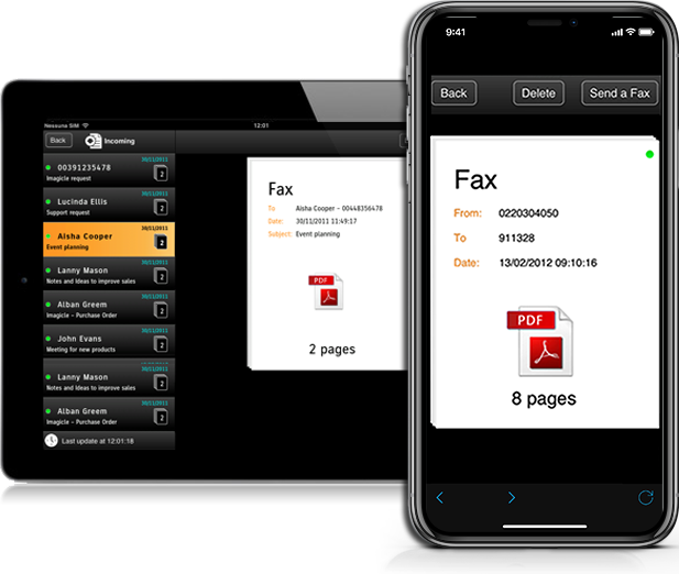 Imagicle Mobile Apps - Fax